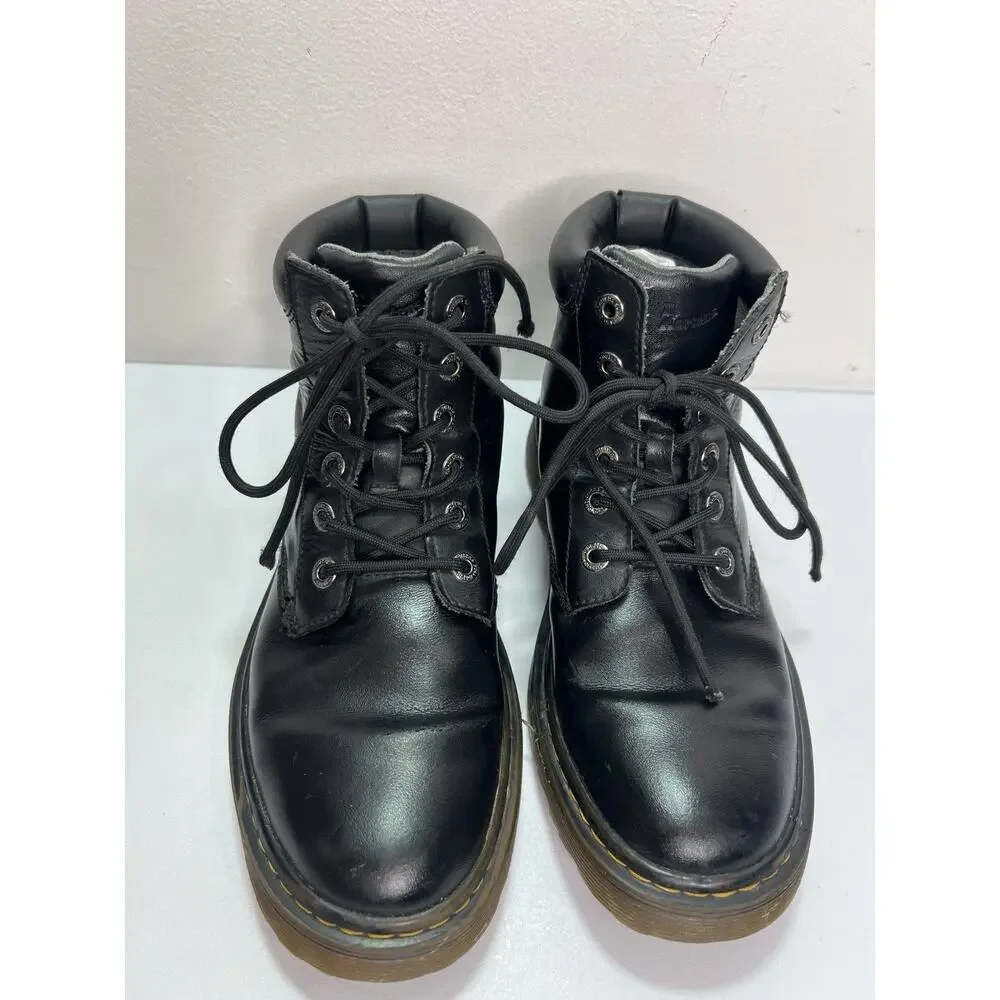 Dr. Martens Cartor Black Leather Ankle Boots Lace-Up Classic Women’s 9 Men’s 8